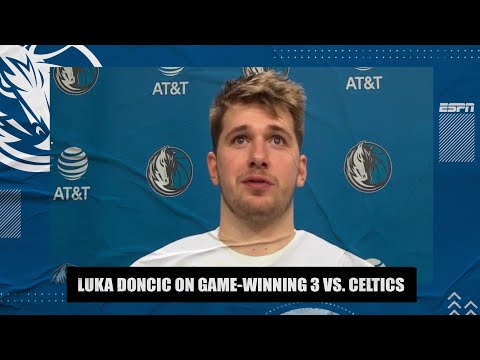 獨行俠擊敗塞爾提克！盧卡唐西奇談他在比賽尾聲的關鍵三分！| NBA on ESPN (Luka Doncic on his late-game heroics from deep in Mavs’ win vs. Celtics | NBA on ESPN)