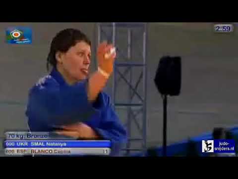 Judo 2010 EC Teams Vienna Nataliya Smal UKR   Cecilia Blanco ESP  70kg bronze