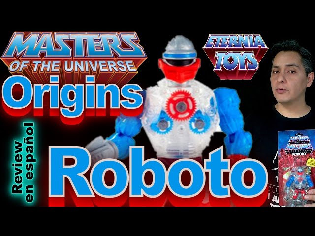 Vídeo relacionado con Masters del Universo MOTU Origins Roboto Figura de acción, juguete +6 años (Mattel HKM69)