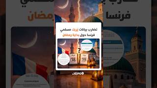 الأربعاء أم الخميس؟ تضارب بيانات يُربك مسلمي فرنسا حول بداية رمضان thumbnail
