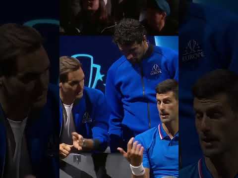 Federer COACHING Djokovic 🔉