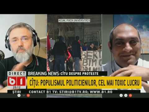 ACTUALITATEA CU TUDOR MUSAT. CITU: TOTI ROMANII AU DREPTUL SA PROTESTZE,  31 MARTIE 2021. P1/2