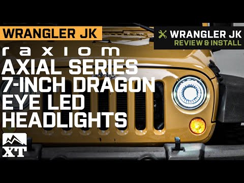 Jeep Wrangler JK Raxiom Axial Series 7-Inch Dragon Eye LED Headlights Review & Install