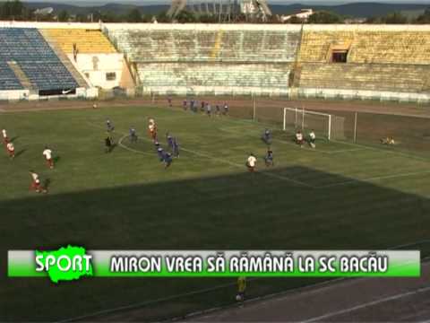 Miron vrea să rămână la SC Bacău  - www.1tvbacau.ro (24.05.2013)