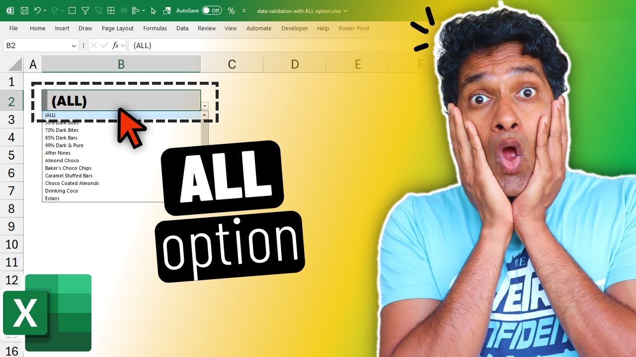 Excel Data Validation: Add ALL Option Easily!