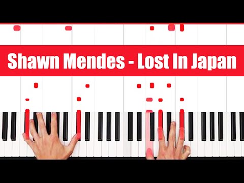 Lost In Japan Shawn Mendes Piano Tutorial Easy Chords