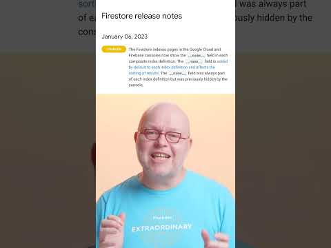 Firestore index definitions show document name #Shorts