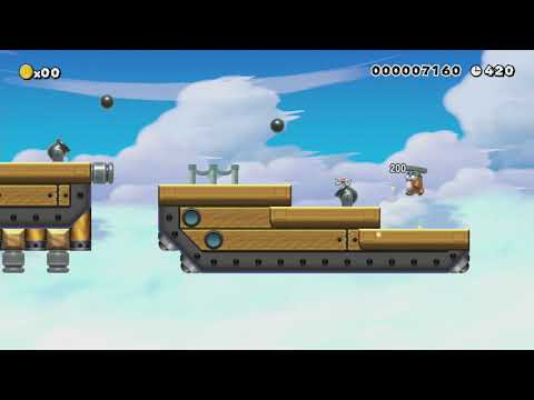 Super Ouoyupot bros 2-7 Airship. by Marcelo - Super Mario Maker - No Commentary 1bm