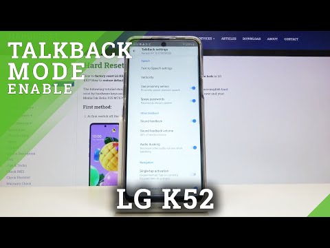 How to Activate TalkBack on LG K52 – Use TalkBack
