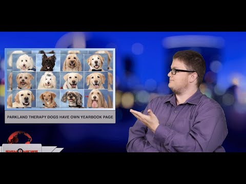Parkland therapy dogs have own yearbook page (ASL - 5.18.19)