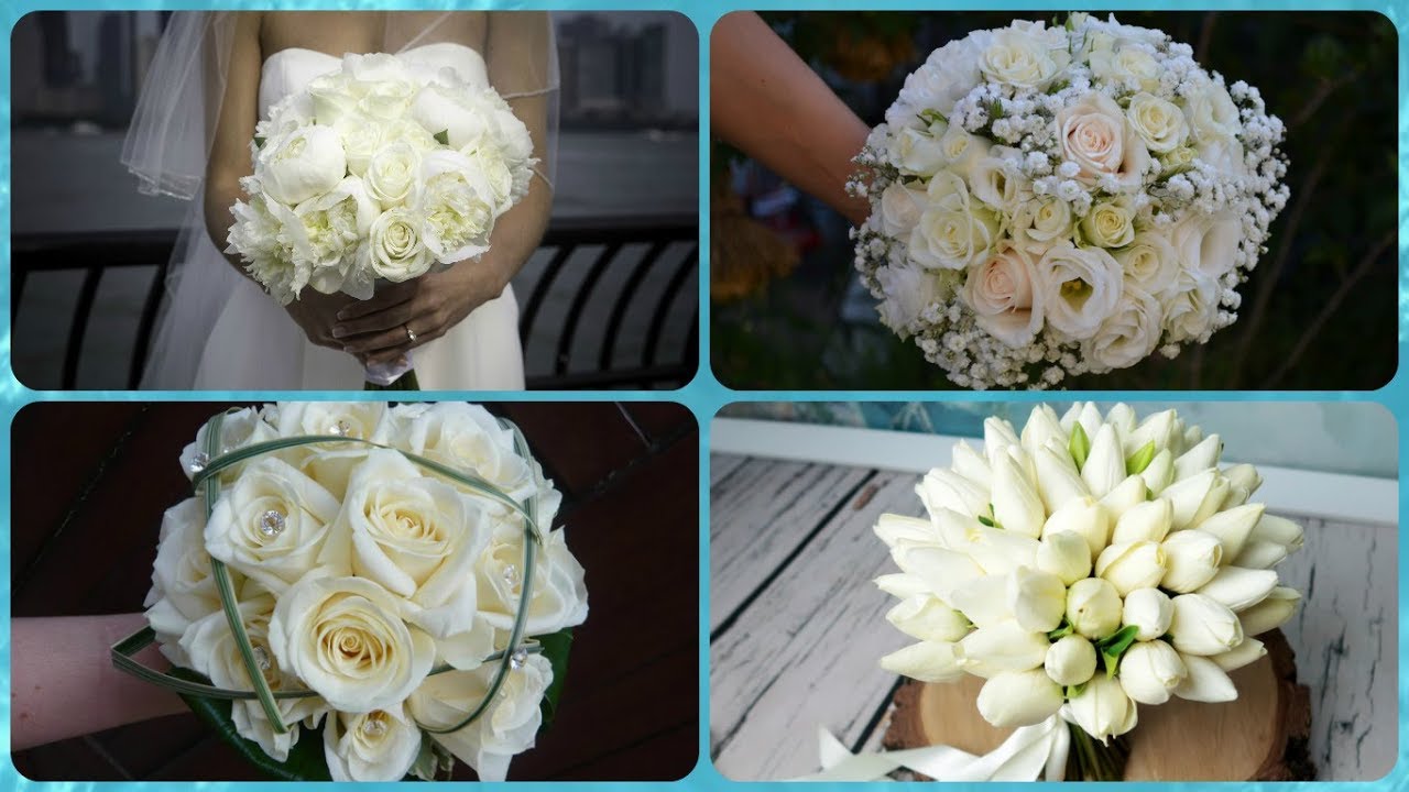 Top 20 bukiet ślubny z białych kwiatów 2018
