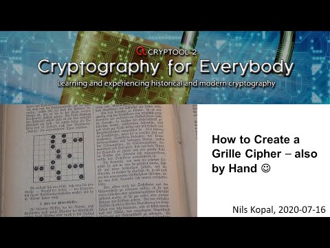 How to Create a Grille Cipher – also by Hand :-)