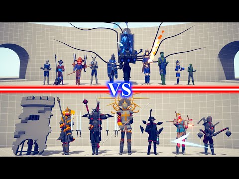 SPOOKY DLC TEAM vs MEDIEVAL ADDON TEAM - Totally Accurate Battle Simulator TABS