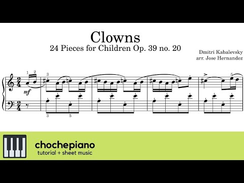 Clowns 24 Pieces for Children, op.39 no. 20 – Dmitry Kabalevsky