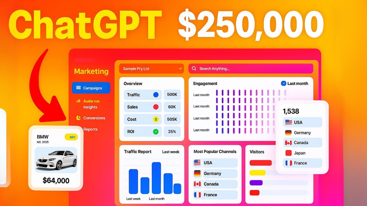 Build Your Own Pro Marketing Dashboard with ChatGPT & SQL (Video Tutorial!)
