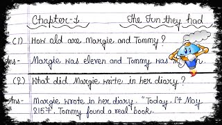 NCERT- CLASS 9 ENGLISH BEEHIVE🐝 CHAPTER: 1 The Fun They Had  QUESTION-ANSWER (SHORT ANSWERS)