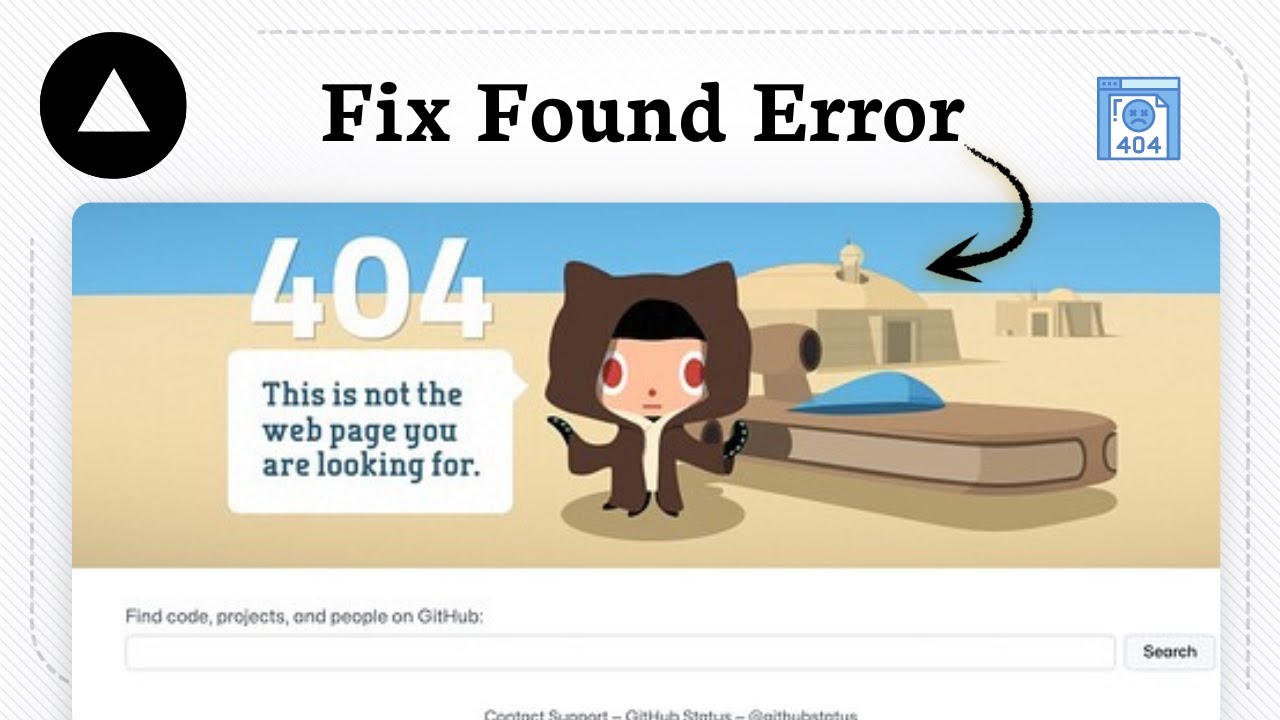 How to fix a 404 not found error in Vercel