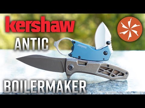Neue 2019 Kershaw Les George Boilermaker und Antic EDC-Klappmesser jetzt bei KnifeCenter.com