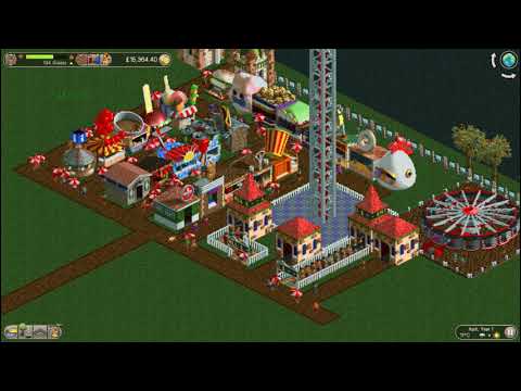 RollerCoaster Tycoon classic Amity Airfield playthough