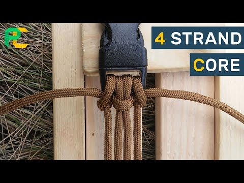 4 strand core for paracord bracelet Video