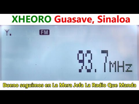 93.7 XHEORO  - Guasave, Sinaloa captada en Zapopan (oeste), Jalisco