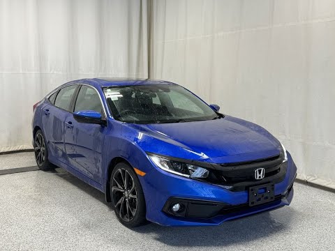 2020 Honda Civic Sedan Sport CVT in Blue for sale at Park Mazda in Sherwood Park, AB