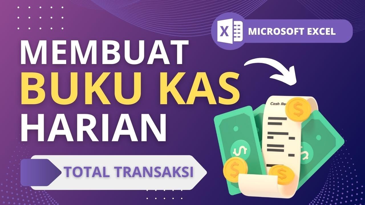 Cara membuat buku KAS harian di Excel lebih rapi | Tutorial Excel