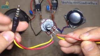 Add volume for Stereo audio Amplifier (use Potentiometer)