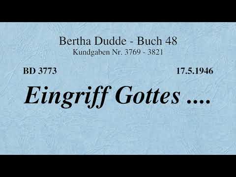 BD 3773 - EINGRIFF GOTTES ....
