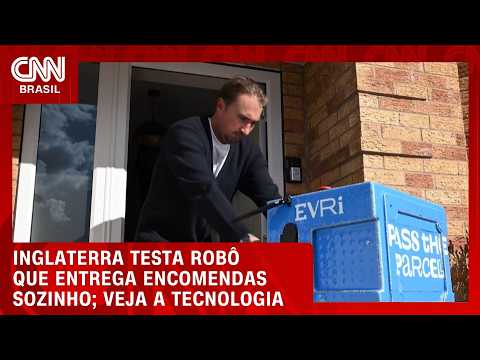 Robô entregador que sobe e desce escadas é testado na Inglaterra | CNN BRASIL