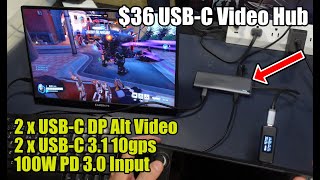 Steam Deck: Cheap USB-C Video Out Hub with Four Ports