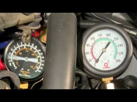 Mazda Rx7 13B Rotary Compression Test using standard gauges - Damaged Seal