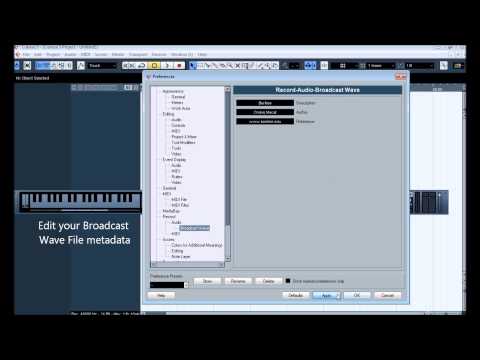 Cubase complete project settings