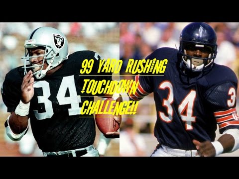 WHO CAN GET A 99YD TOUCHDOWN FIRST?!? BO JACKSON VS WALTER PAYTON!!