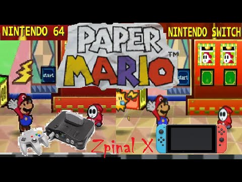 PAPER MARIO NSO VS N64 COMPARISON ON REAL CONSOLE EVERDRIVE