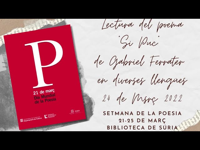 Vídeo relacionado con Antologia De Poesia Catalana - 47 Poemes (Educació 62)