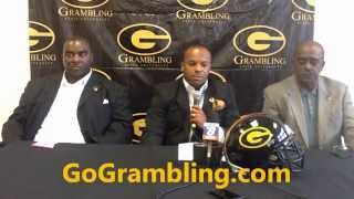 preview picture of video 'Grambling State University Weekly Press Conference featuring Broderick Fobbs Week #7 2014'