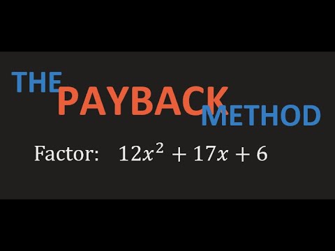 Math 1000-R03 Q&A Lecture 3 - The Payback Method of factoring; Topics for Quiz 2; Q&A session