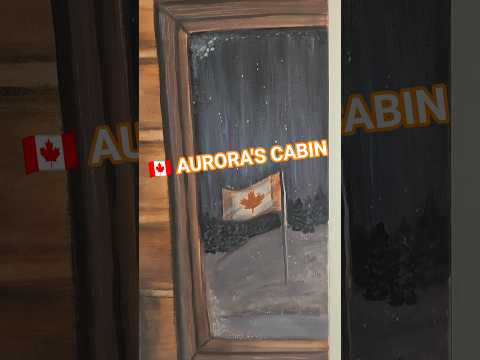 "Aurora's Cabin" Part II | Finished WIP | Acrylic on Canvas | #wip #artwip #finishedart