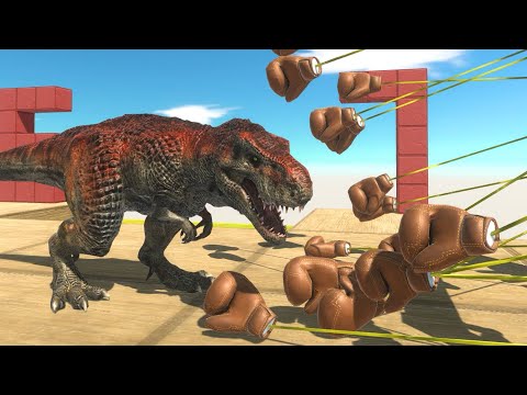 [ Boxing Glove Doors ] Dinosaurs VS Animals - Who is The Strongest - Animal Revolt Battle Simulator