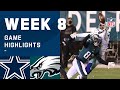 Cowboys vs. Eagles Week 8 Highlights | NFL 2020