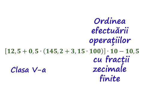 The order of operations with finite decimal fractions. (Grade 5) #fractions
