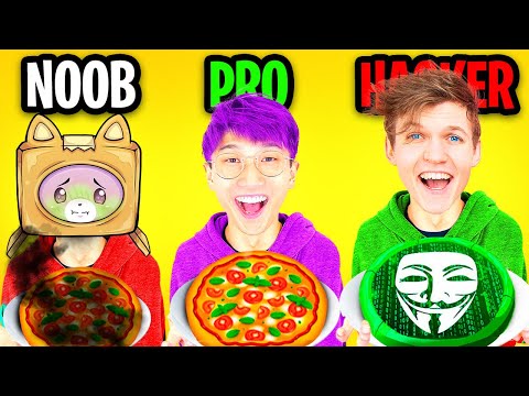 NOOB vs PRO vs HACKER In GOOD PIZZA GREAT PIZZA!? (ALL LEVELS!)