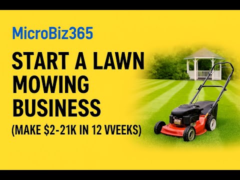 Start a Lawn Service Business: Start This for Under £300 - low-cost business idea