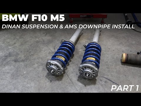 BMW F10 M5: Dinan Suspension & AMS Downpipe Install - Part 1