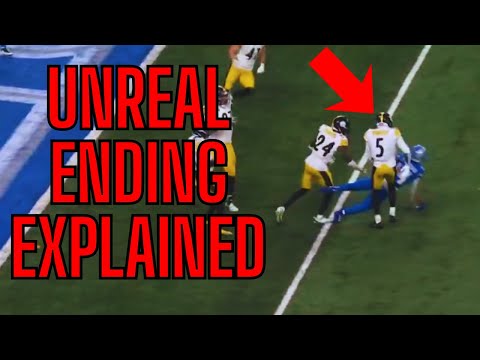 The WILDEST NFL ENDING EVER EXPLAINED... | Steelers vs Lions |