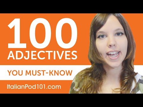 100 Adjectives Every Italian Beginner Must-Know