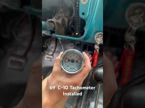 69’ C-10 Tachometer Installed! #shorts #chevrolet #automobile
