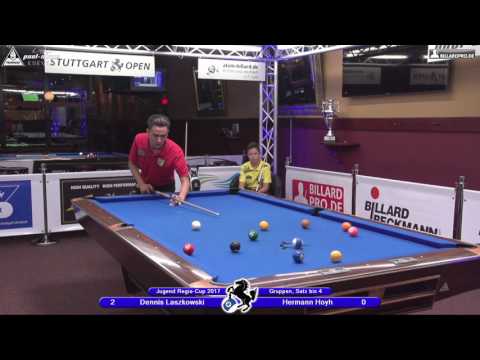 Stuttgart Open, Regio-Cup 2017, No. 02, Dennis Laszkowski vs. Hermann Hoyh, 10-Ball, Pool-Billard