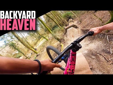 FIRST TIME RIDING THESE INSANE BACKYARD DIRT JUMPS!!